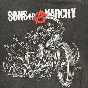 SONS OF ANARCHY TV SHOW Mens BLACK T-SHIRT - SIZE XXXL - Very Good Condition.